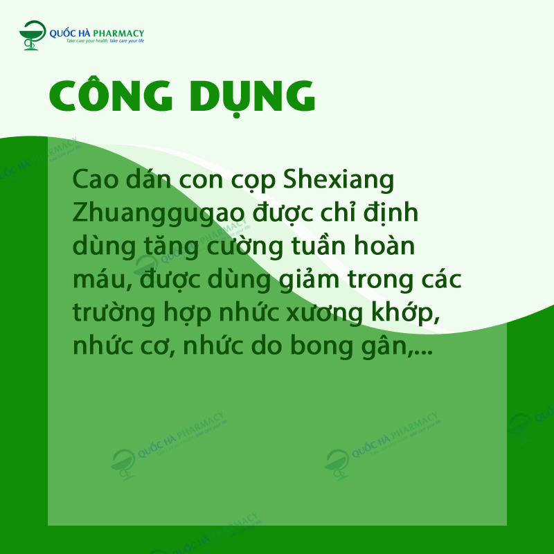 Cao dán cọp chính hãng (5 chữ) gói 4 miếng