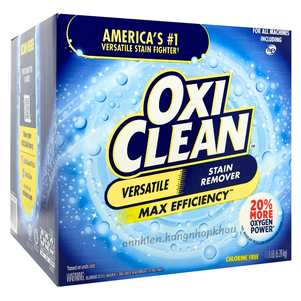 Bột giặt tẩy đa năng Oxi Clean Versatile Stain Remove thùng 4.21kg