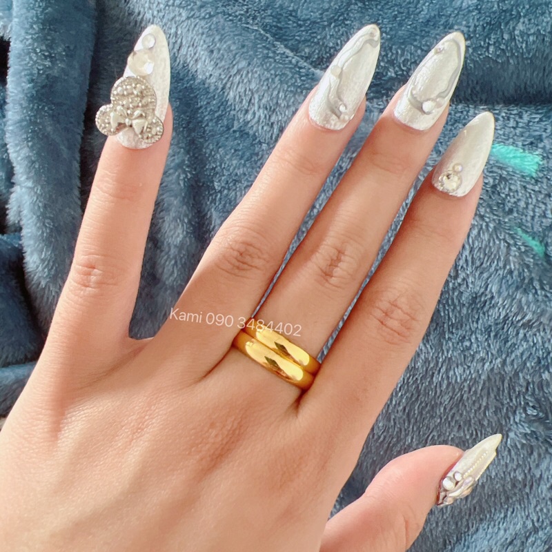 Nhẫn trơn phong thuỷ mô phỏng chất liệu đồng đủ size nam nữ
