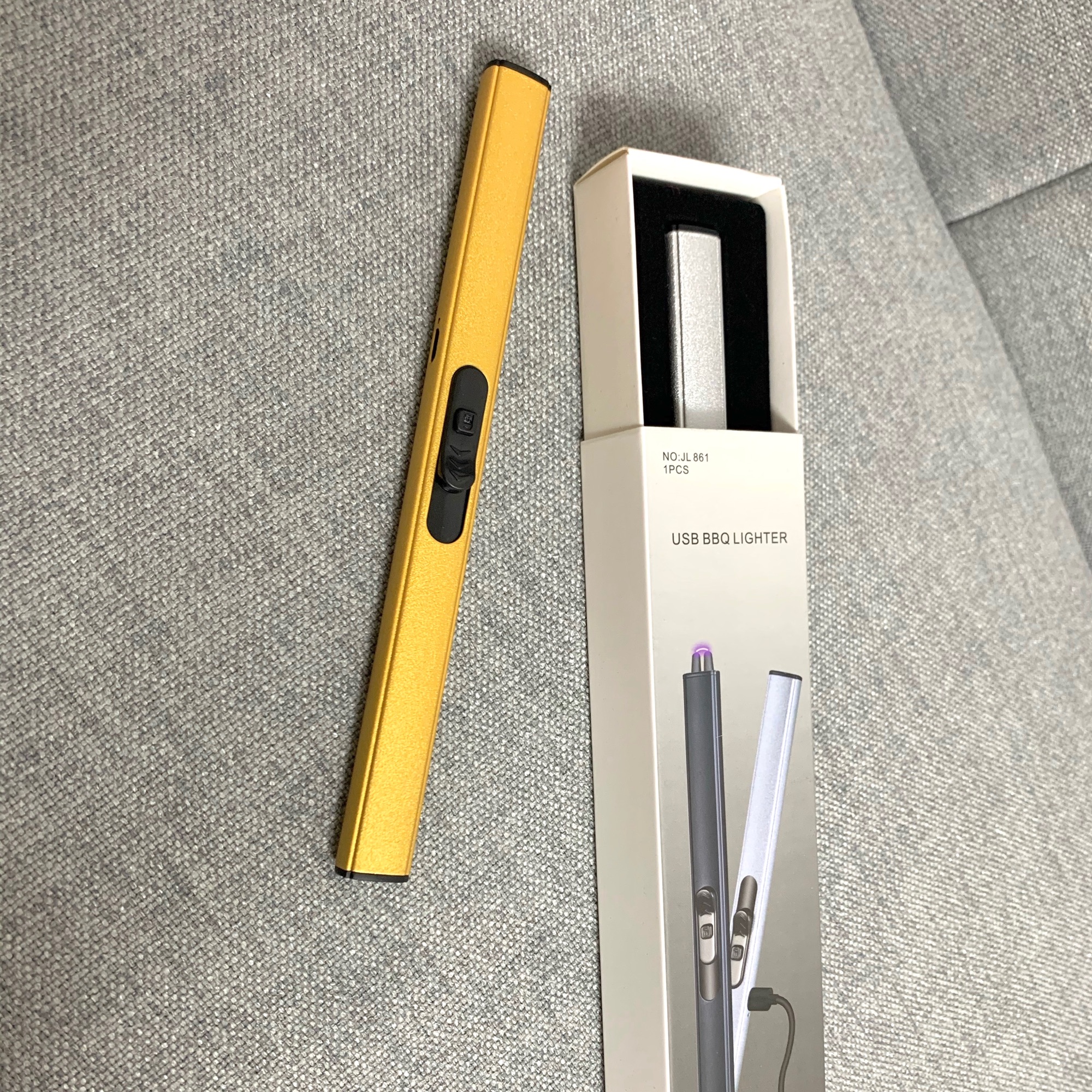 Bật lửa điện đốt nến thơm sạc USB tiện lợi, an toàn