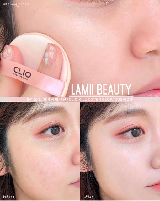 [HCM]SET PHẤN NƯỚC CLIO KILL COVER GLOW CUSHION SPF50+ PA+++