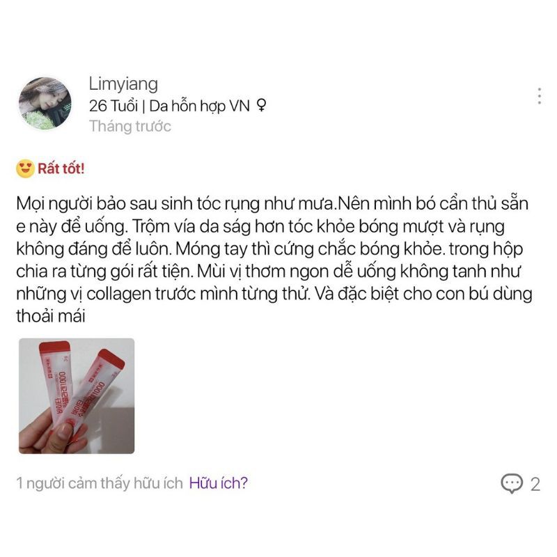 Collagen Tươi Dạng Bột Vita Super Collagen 1000