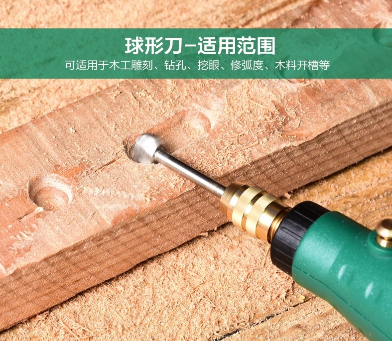 Bộ 5 mũi chạm khắc làm gỗ lũa mini trục 3mm