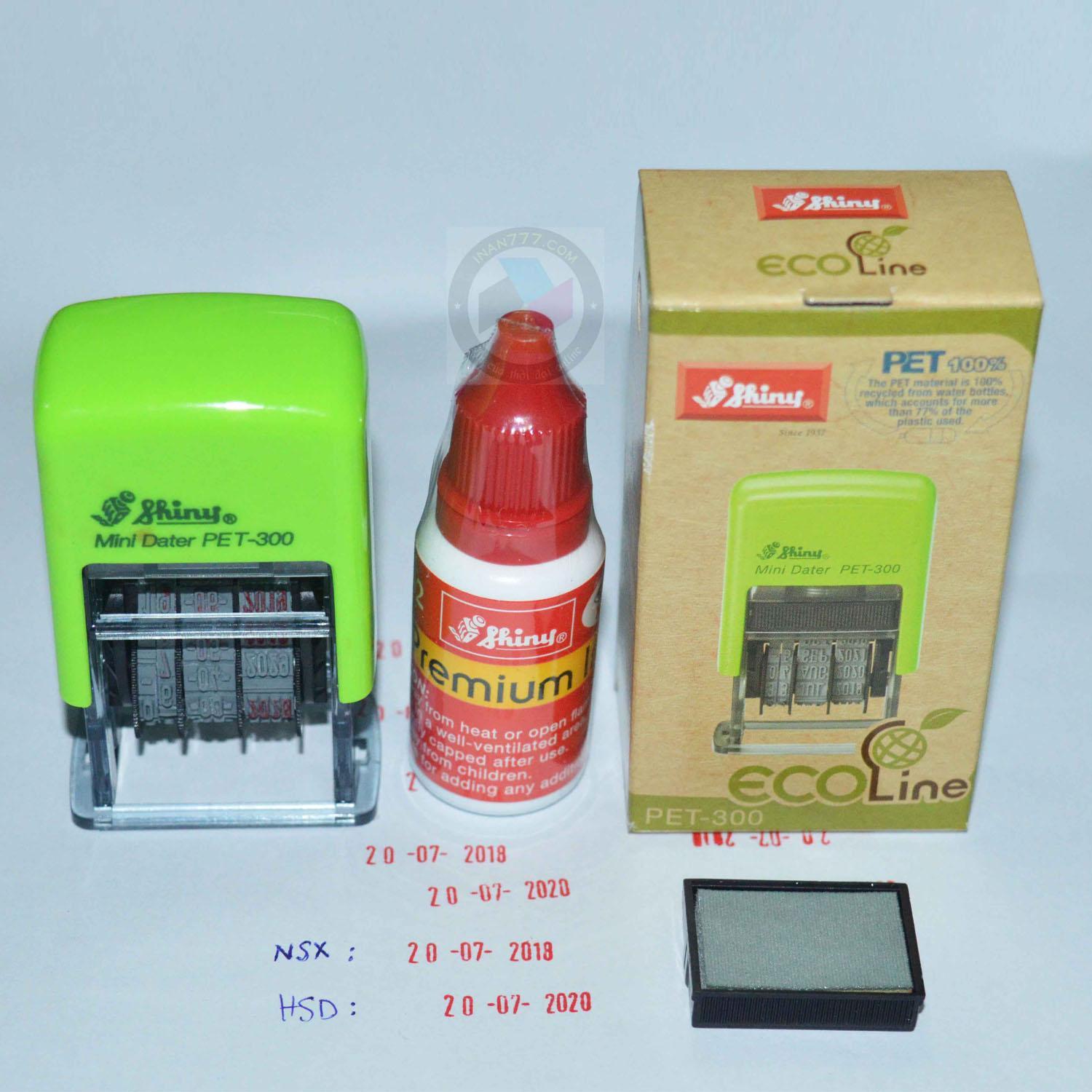 Shiny pet-300 professional pet-date stamp + dedicated ink