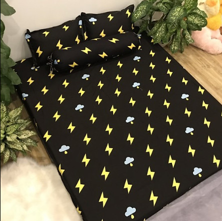 [Ga giường]Ga trải giường,Drap ga giường,ga bọc đệm vải cotton poly 1m2,1m4,1m5,1m6,1m8,2m2 mẫu tia sét