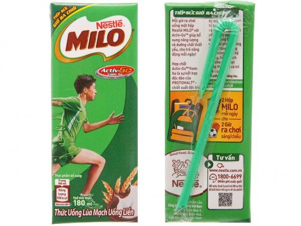 Thùng 48 Hộp Sữa Nestlé MILO Nước (180ml / Hộp)