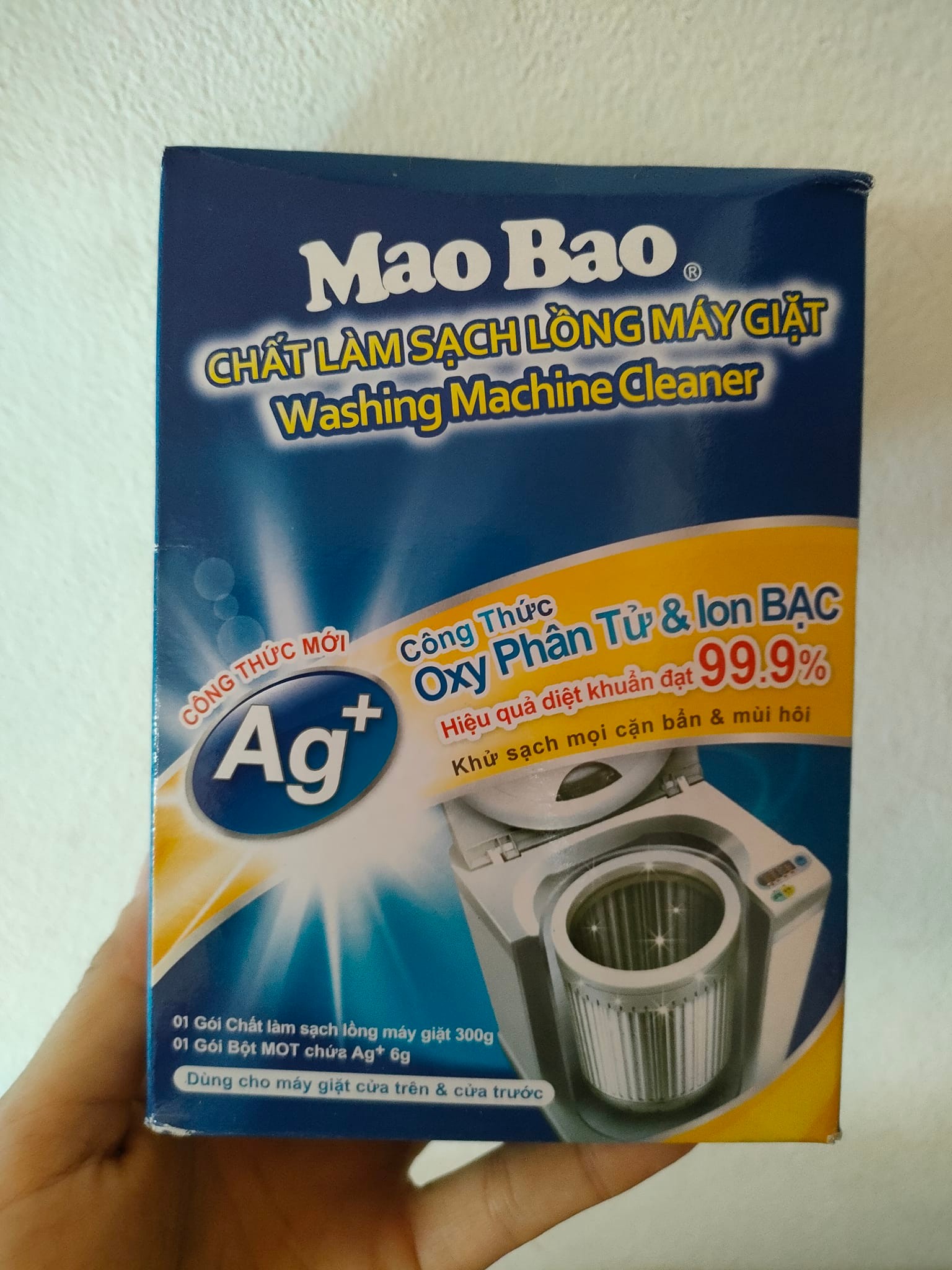 Tẩy lồng máy giặt Mao Bao