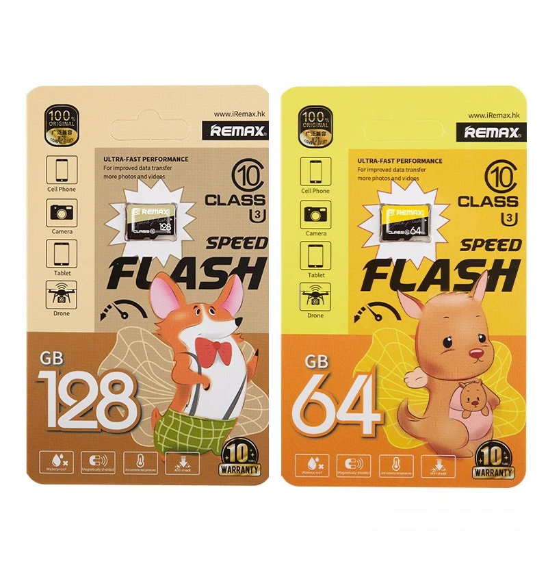 Thẻ nhớ MicroSDXC Remax 64GB / 128GB Class 10 U3 (2 phân loại) Nhất Tín Computer