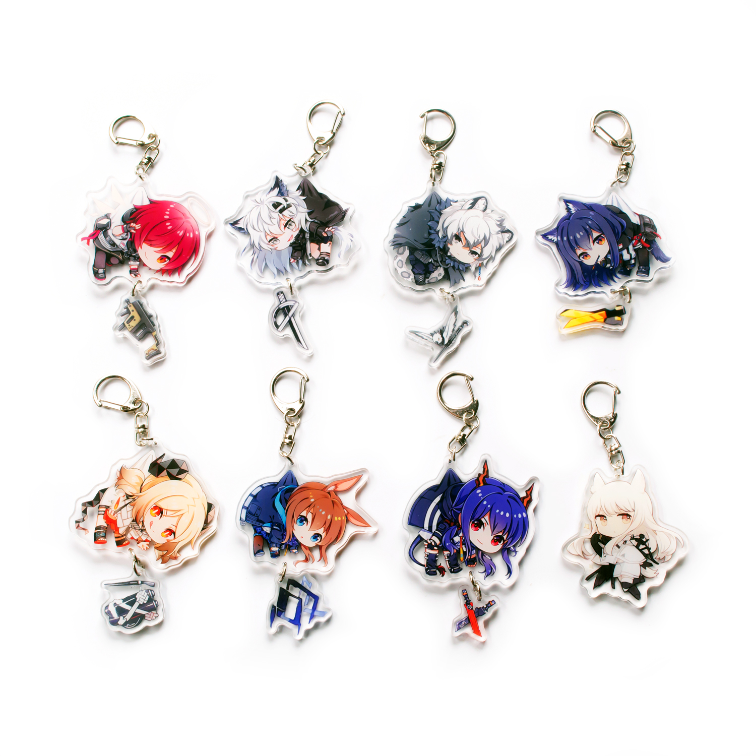 [Thanh lý bán lỗ] Móc khóa Anime Acrylic Mica Chibi - Arknights [PKA] [KS18]