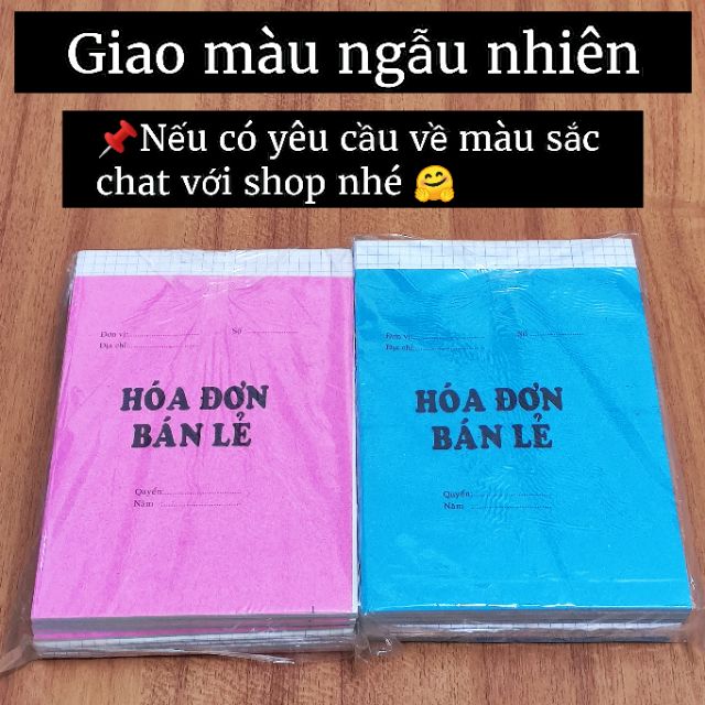 10 CUỐN HÓA ĐƠN BÁN LẺ MỘT LIÊN