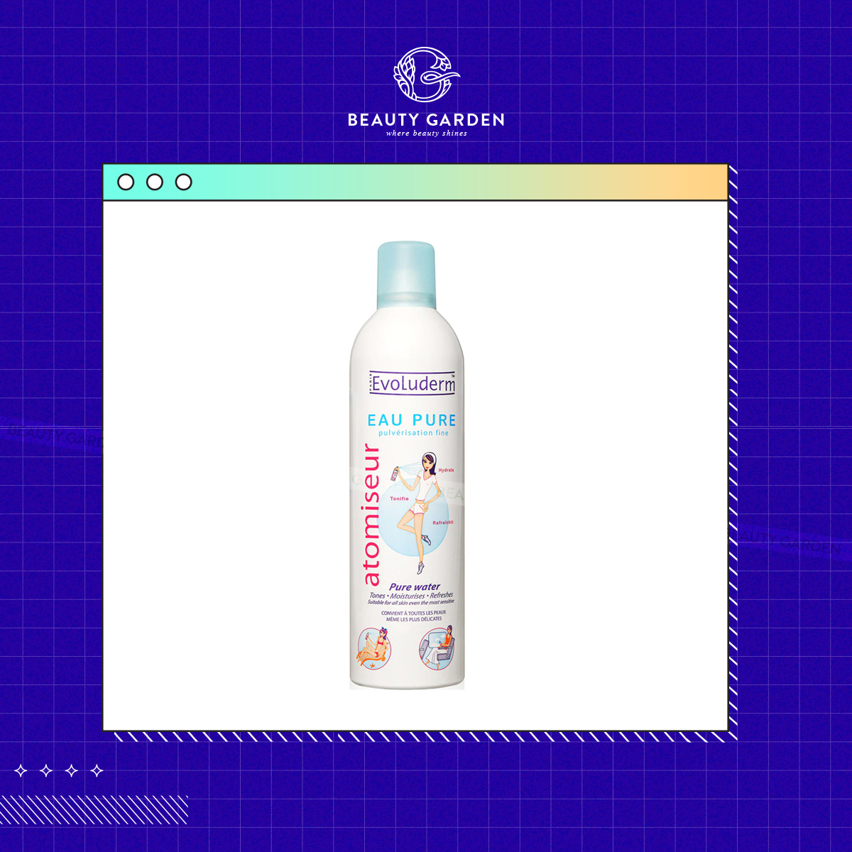 Xịt Khoáng Evoluderm Eau Pure Spray Mist 400ml