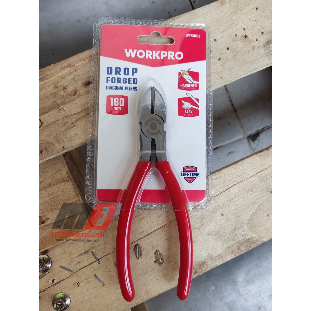 Kìm cắt dây điện 6 inch 160mm Workpro - WP231006