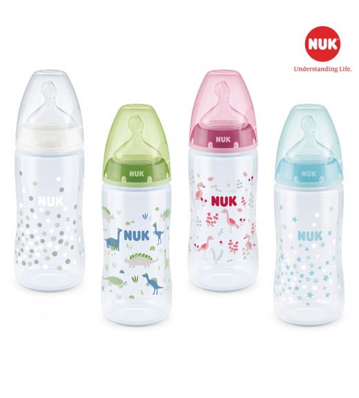 BÌNH SỮA NUK PREMIUM CHOICE+ NHỰA PP 300ML (0-6m và 6-12m)