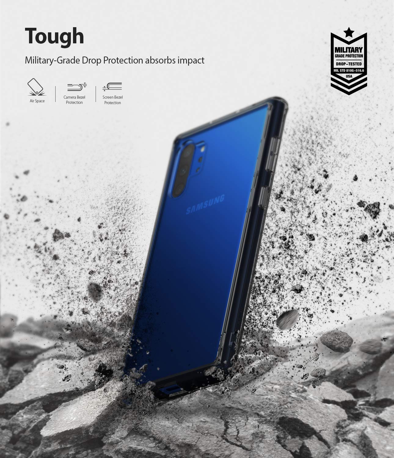 Ốp lưng Galaxy Note 10 Plus Ringke Fusion (Ringke Fusion for Galaxy Note 10+ Korea Case) Hàn Quốc