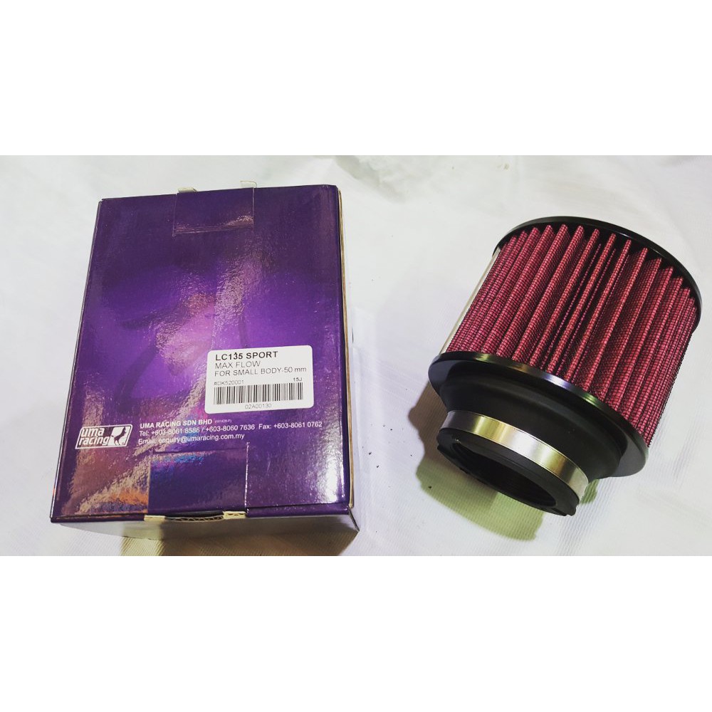 Lọc gió trụ Uma Max Flow gắn hông Xăng cớ ( 50mm - 70mm )