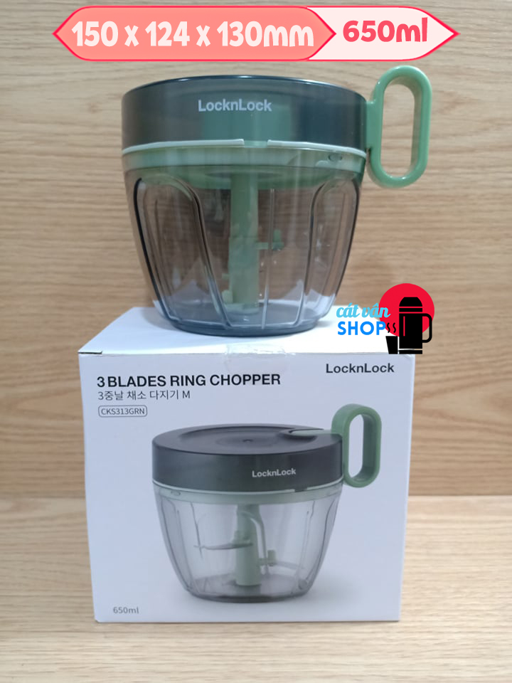 Dụng cụ băm rau củ quả Lock&Lock 400ml 650ml CKS312 - CKS313 (NEW 2022)