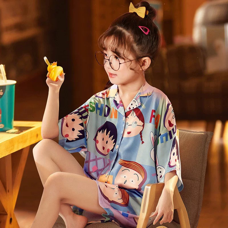 [SIZE NHÍ+ĐẠI+CỒ] SÉT BỘ  PIJAMA BÉ GÁI IN HÌNH BÚP BÊ