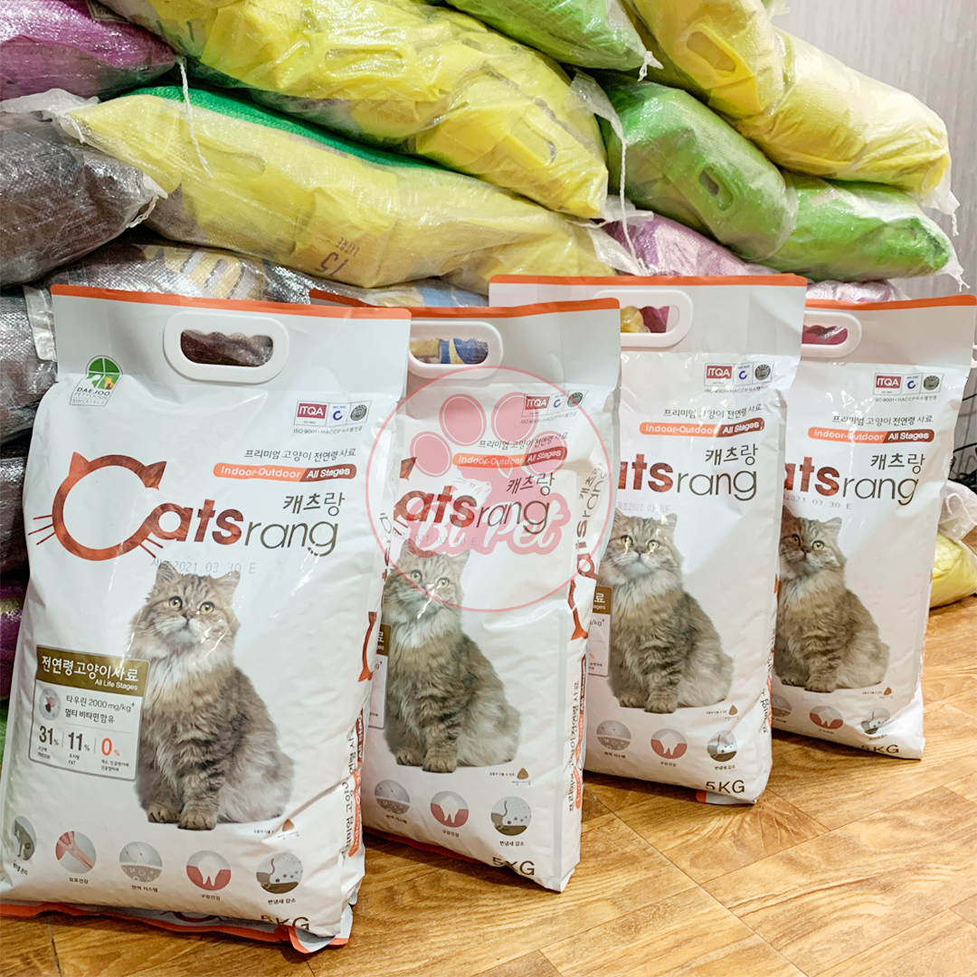 Thức Ăn Hạt Cho Mèo Catsrang - Túi 5Kg