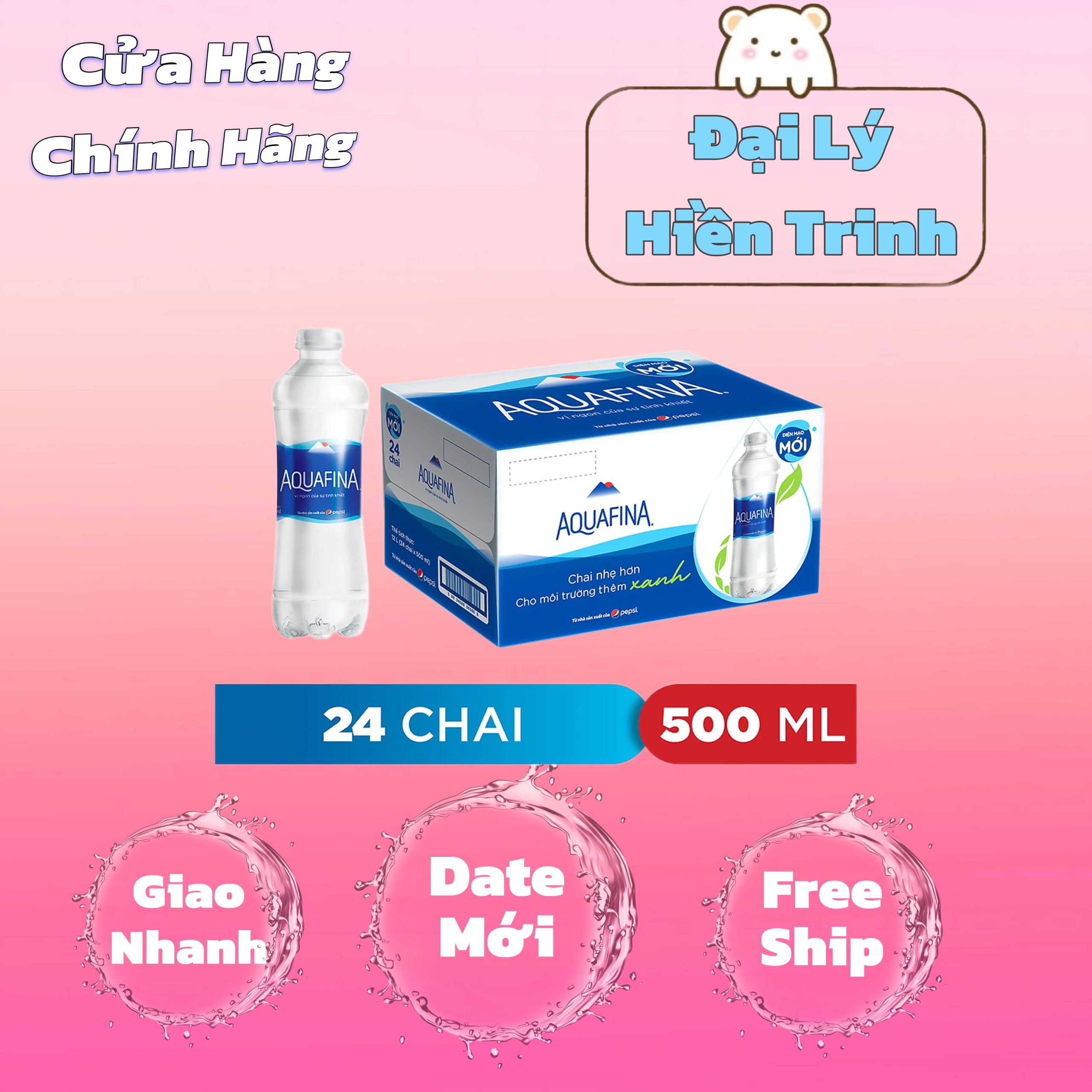 Nước Tinh Khiết Aquafina 500ml - 24 Chai