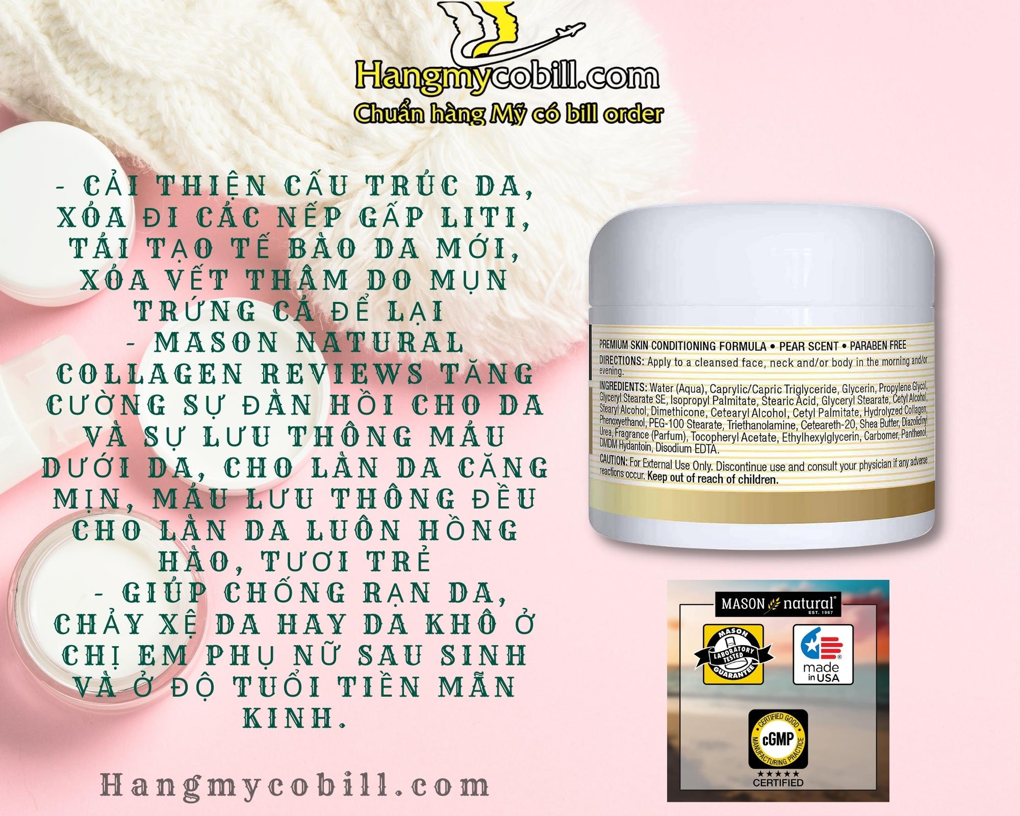 (có bill nhập)KEM COLLAGEN MASON - 57G