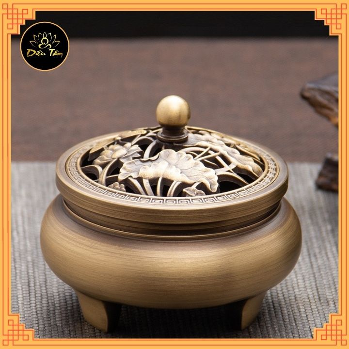 Best quality top brass incense burner pure copper casting incense burner gift incense burner and fireproof liner