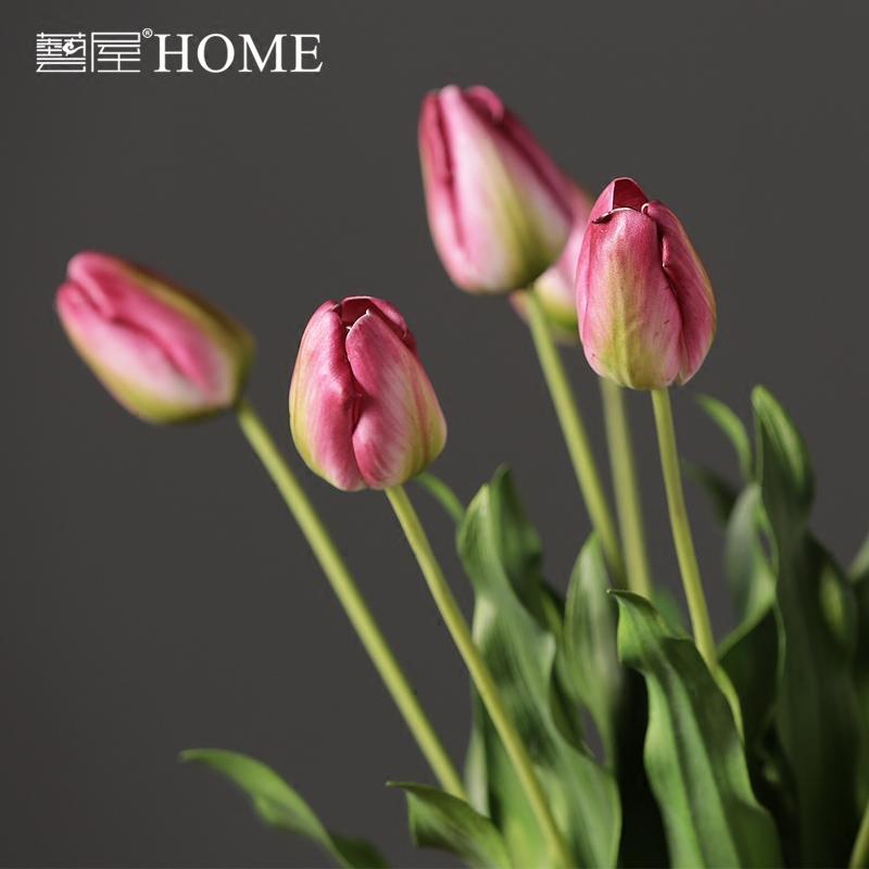 Hoa Tulip Hoa Giả Hoa Giả Đồ Dùng Gia Đình, Phòng Khách, Bàn Ăn Bàn Trà Lọ Hoa Cắm Hoa Nghệ Thuật Hoa Cỏ Hoa Bó Hoa Đồ Trang Trí