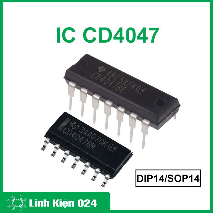 IC CD4047 DIP14 / SOP14 tiêu thụ điện năng thấp