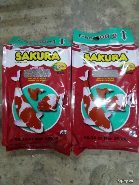 Thức ăn cho cá Sakura (bao bì mới)2.2kg