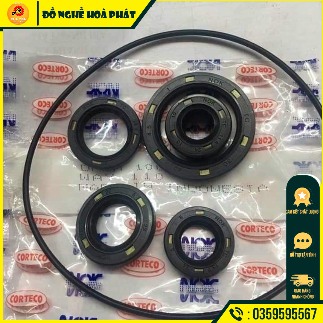 Phớt mâm điện dành cho xe máy Honda Dream/wave 6 chi tiết