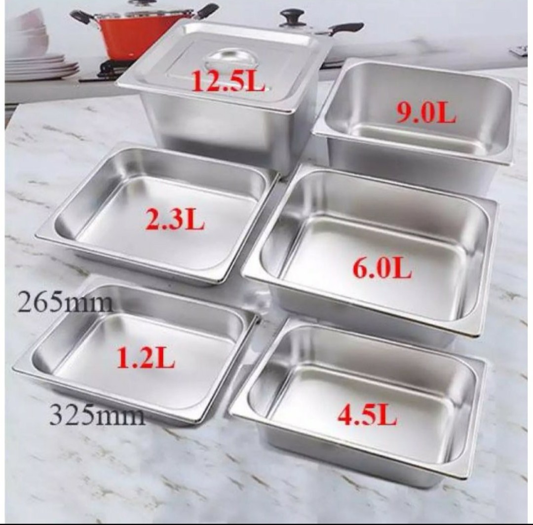 [HCM]Khay Buffet 1/2 inox cao cấp