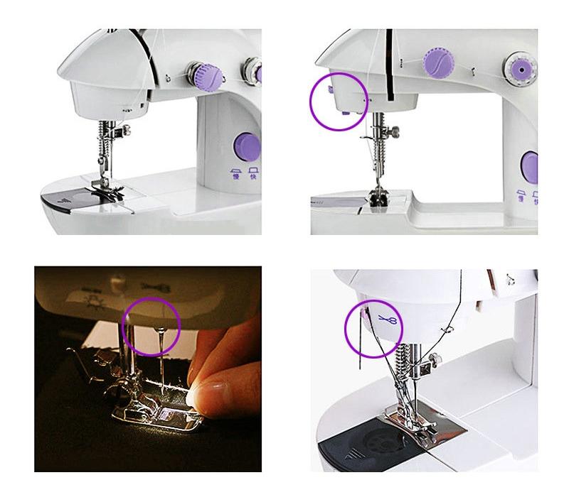Máy may mini cầm tay SM202, Máy khây mini