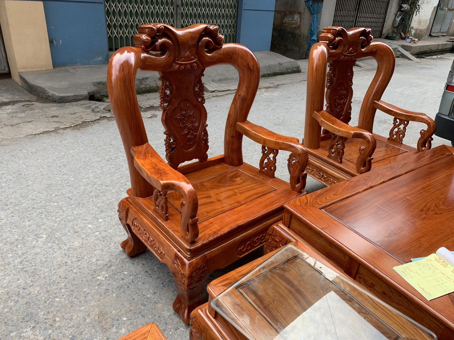 Bộ bàn ghế minh quốc đào gỗ lim