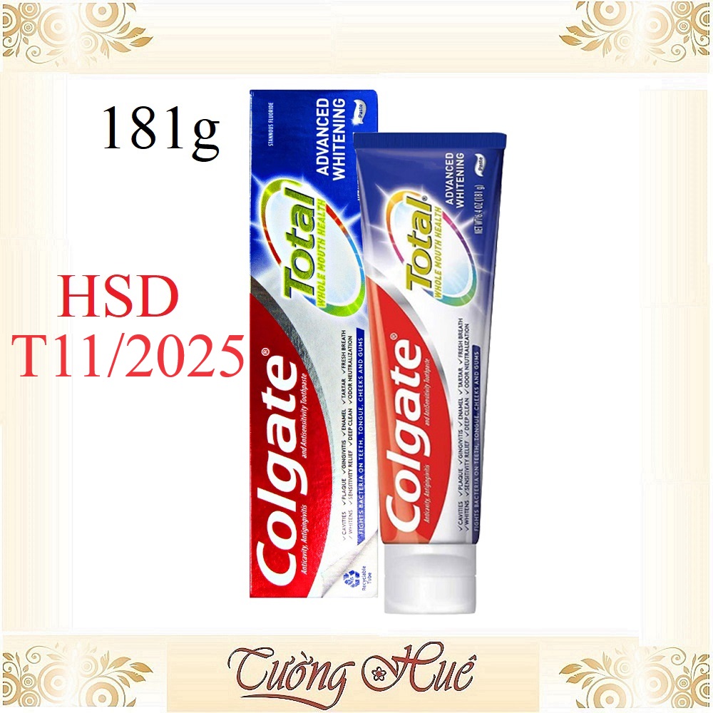 Kem đánh răng Colgate Mỹ Total Whitening 181g
