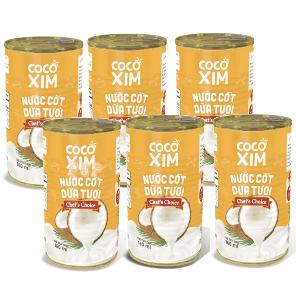 6 Lon Nước Cốt Dừa Tươi Chef s Choice Cocoxim 160ml,Chefs Choice-THAIANH