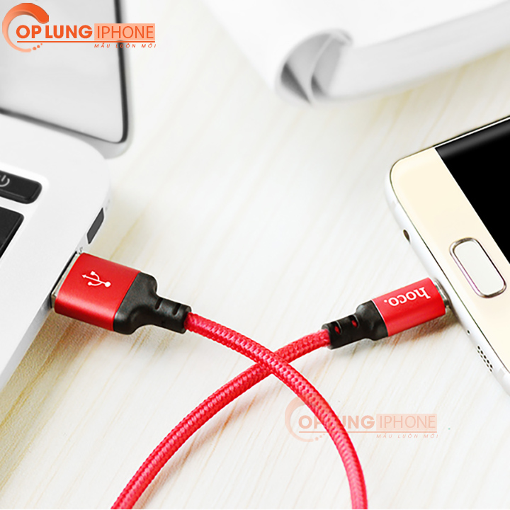 CÁP DÙ SẠC NHANH MICRO USB DÀI 1 2 MÉT HOCO X14