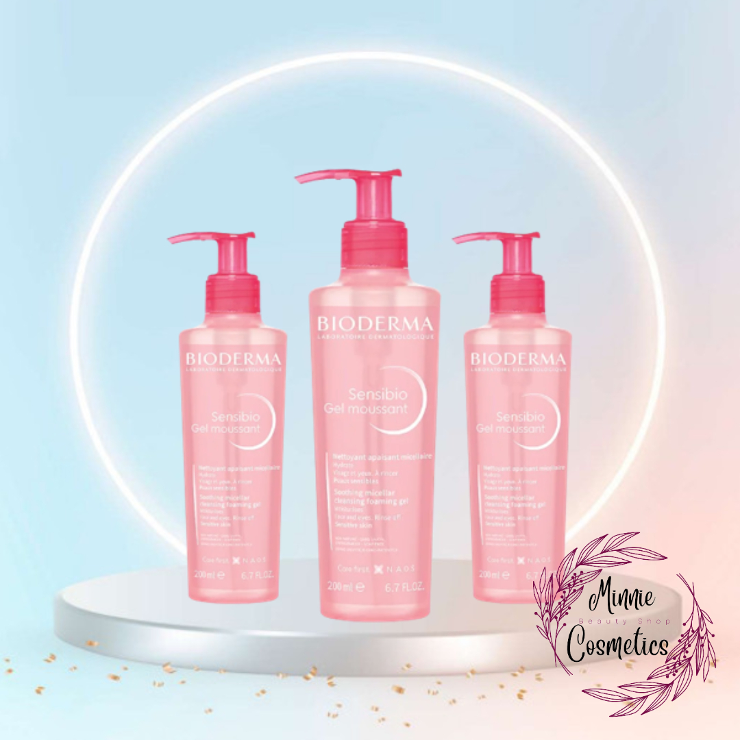 Gel Rửa Mặt Tạo Bọt Cho Da Nhạy Cảm Bioderma Sensibio Gel Moussant - Pháp