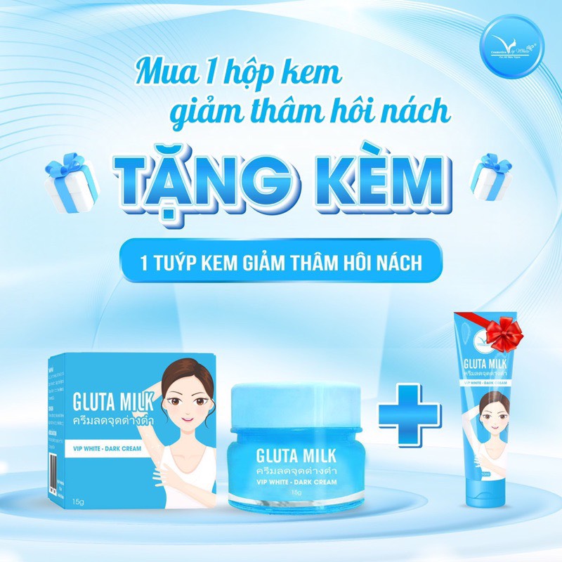 (Mua 1 Tặng 1) Kem Thâm Nách Gluta Milk Thai Lan