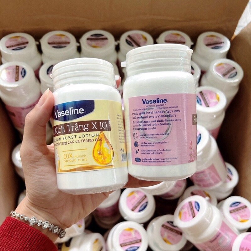 Kem kích trắng vaseline x10 hũ 250gr