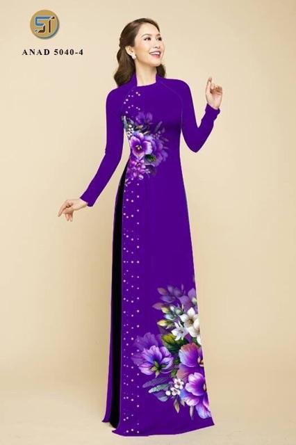[HCM]Vải áo dài hoa eo