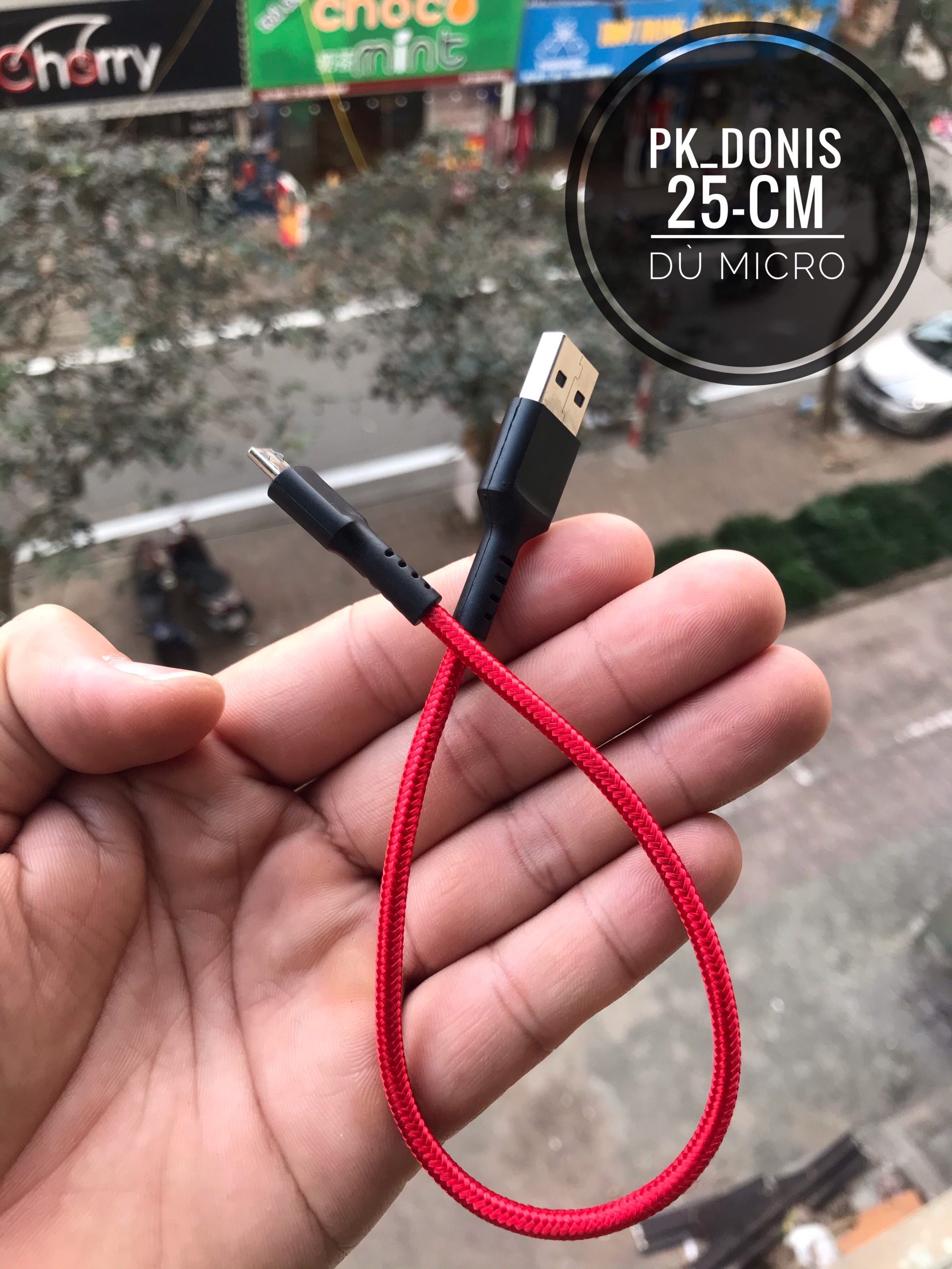 Cáp dù chân micro dài 25cm