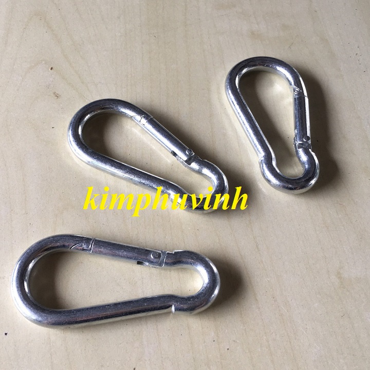 01 CÁI - Phi 6mm MÓC AN TOÀN - MÓC ĐAI AN TOÀN (THÉP MẠ)