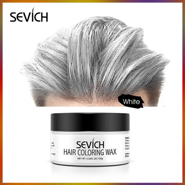 [GIÁ SỐC] Sáp Vuốt Nhuộm Tóc Đổi Màu Tóc Tạm Thời Màu Trắng 120ml/Hộp Sevich Nổi Bật