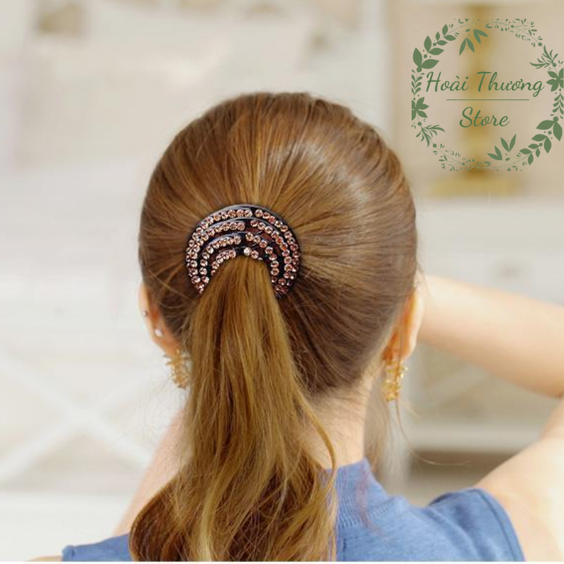 [Mới] 1 Kẹp tóc nữ đuôi ngựa xinh lấp lánh