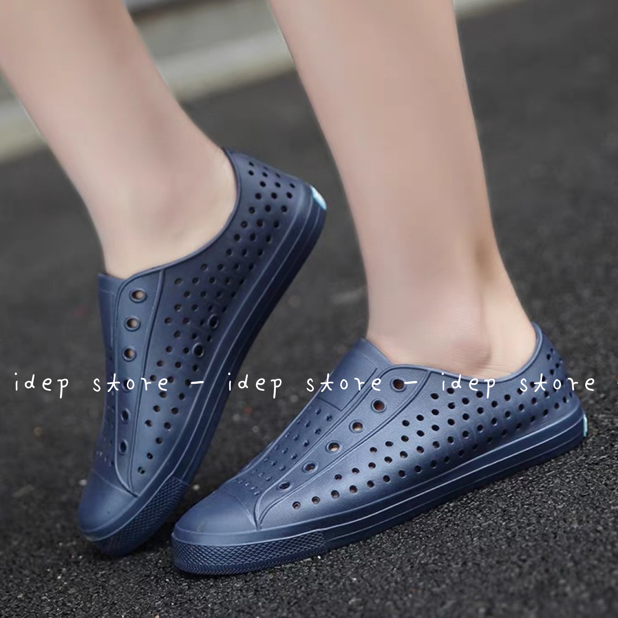 HOÀN TIỀN 15% - (LÙI 1 SIZE) Giày lười siêu nhẹ nam nữ lỗ thoáng khí họa tiết đi biển du lịch đi mưa - Chất EVA siêu mềm chống thấm nước ⚡ï𝗗é𝗽 𝗛𝗖𝗠⚡GL025