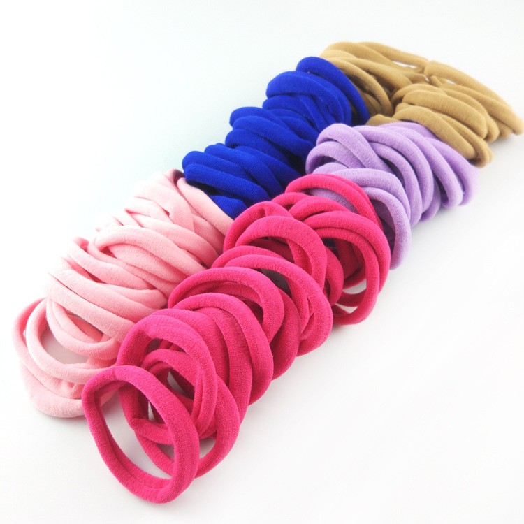 SET 10 Dây Cột Tóc Trơn Dày Dặn Nhiều Màu