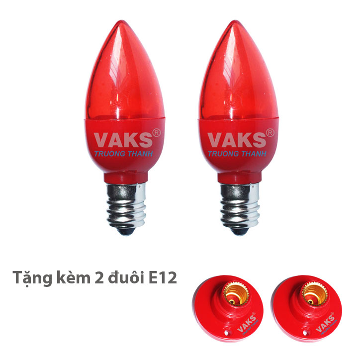 Bộ 10 bóng Led trái ớt E12 ánh sáng mạnh (1W) - đỏ