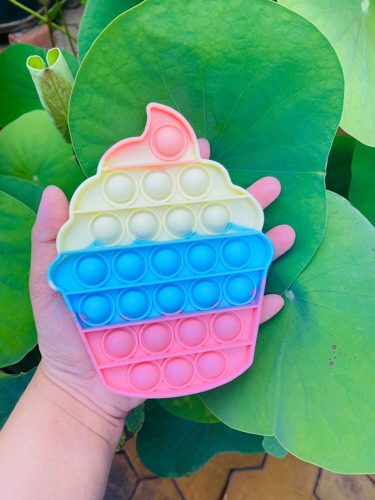 COMBO 3 pop it: pop it among us - pop it trà sữa  - pop ít kem ly