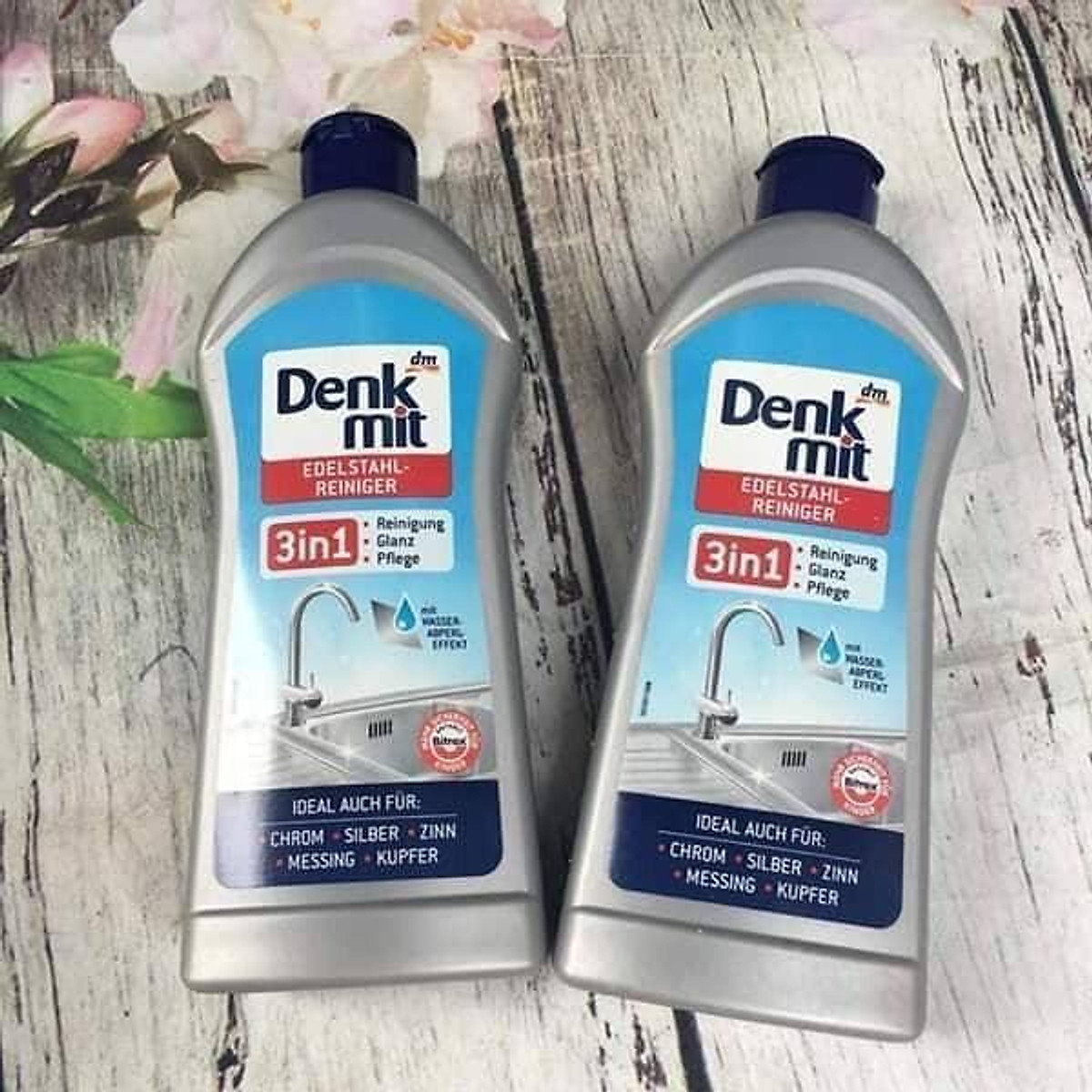 Dung Dịch Tẩy Rửa Inox Denkmit Edelstahlreiniger 3in1 300ml