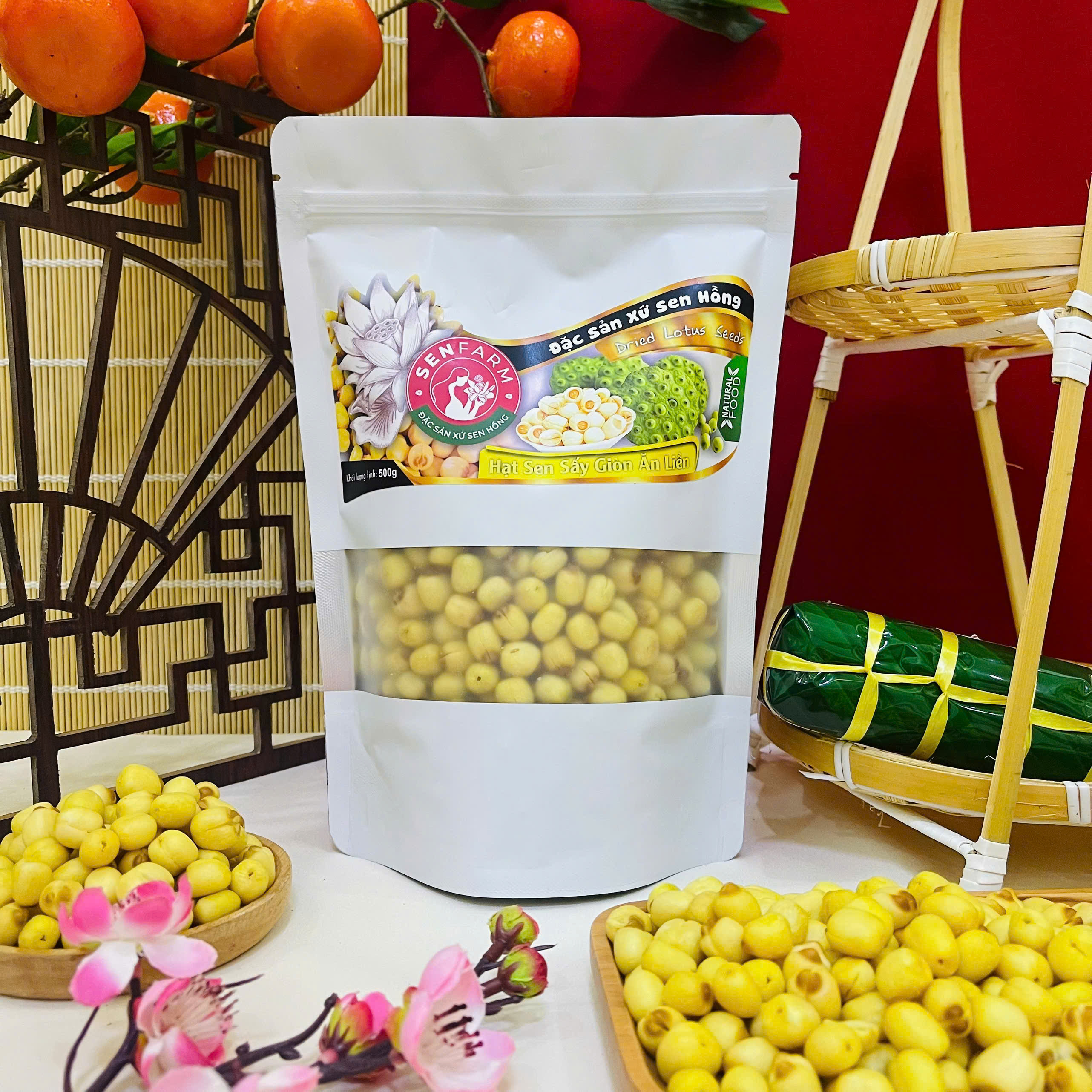 Hạt sen sấy giòn ăn liền Senfarm