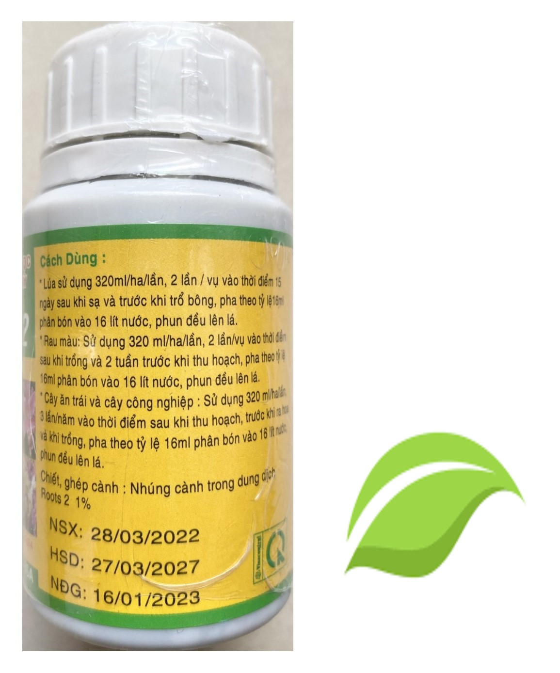 Roots 2 Phân Bón Lá Hữu Cơ & Sinh Học - #485A# 100ml